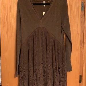 Boutique Brown Tunic NWT Medium